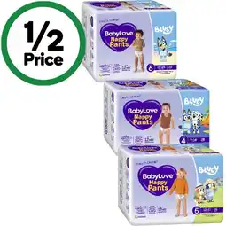 Woolworths BabyLove Nappy Pants Pk 22-34 offer