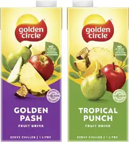 Coles Golden Circle Tetra Fruit Drink 1 Litre offer