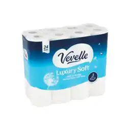 Woolworths Vevelle Luxury Soft 3 Ply Toilet Tissue 180 Sheet Pk 24 offer