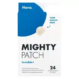 Woolworths Hero Mighty Patch Invisible+ Hydrocolloid Patches Pk 24 offer
