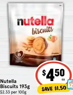Ritchies Nutella Biscuits offer