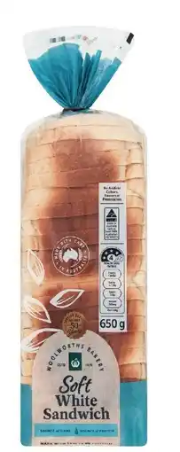 Woolworths Woolworths White Soft Sandwich Bread 650g offer