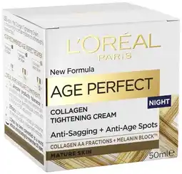 Coles L’Oréal Age Perfect Night Cream 50mL offer