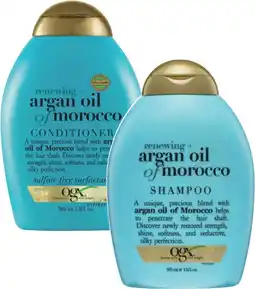 Coles OGX Renewing Argan Oil Shampoo or Conditioner 385mL offer