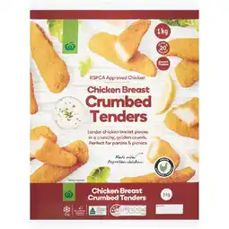 Woolworths Woolworths Crumbed Chicken Breast Tenders 1 kg – From the Freezer offer