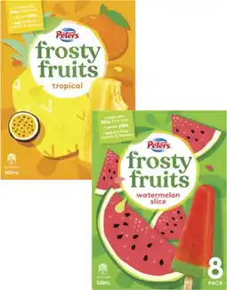 Coles Peters Frosty Fruits 6 Pack-8 Pack 420mL-600mL offer