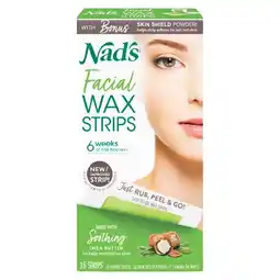 Woolworths Nad's Facial Wax Strips Pk 16 offer