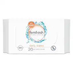 Woolworths Femfresh Intimate Hygiene Feminine Wipes Pk 20 offer