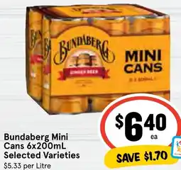Ritchies Bundaberg Mini Cans offer