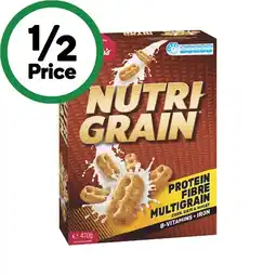 Woolworths Kellogg’s Nutri-Grain 470g offer