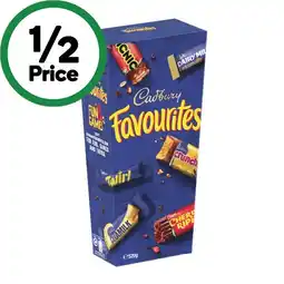 Woolworths Cadbury Favourites 520g offer