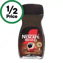 Woolworths Nescafe Blend 43 Coffee 140-150g or Nescafe Gold Coffee 90-100g offer