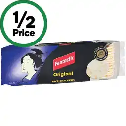 Woolworths Fantastic Rice Crackers 100g offer