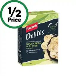 Woolworths Fantastic Delites Crinkle Cut Snacks 100g offer