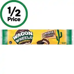 Woolworths Arnott’s Wagon Wheels Original Mini Chocolate Biscuits 190g offer
