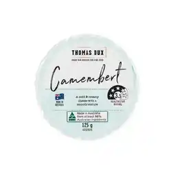 Woolworths Thomas Dux Camembert 125g β From the Deli offer