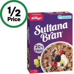 Woolworths Kelloggβs Sultana Bran 700g offer