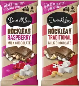 Coles Darrell Lea Block Chocolate 160g-180g offer