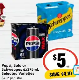Ritchies Pepsi, Solo or Schweppes offer