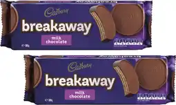Coles Cadbury Breakaway Biscuits 180g offer