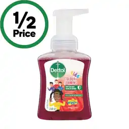 Woolworths Dettol Kids Foaming Hand Wash 250ml offer