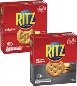 Coles Ritz Crackers 227g offer