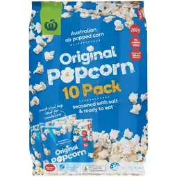 Woolworths Woolworths Popcorn Varieties 200g Pk 10 offer