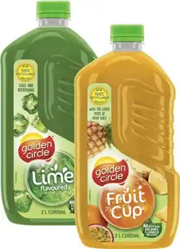 Coles Golden Circle Cordial 2 Litre offer