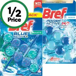 Woolworths Bref Active Toilet Rim Block Pk 2 x 50g offer