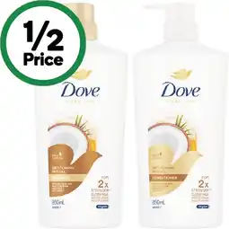 Woolworths Dove Shampoo or Conditioner 850ml offer