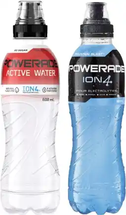 Coles Powerade Sports Drink or Active Water 600mL offer