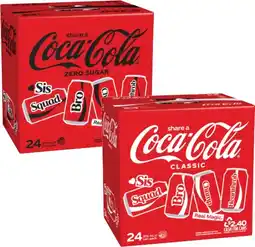 Coles Coca-Cola Soft Drink 24x375mL offer