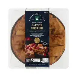Woolworths Woolworths Apple Lattice Pie 750g offer