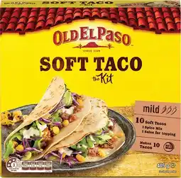 Coles Old El Paso Soft Taco Kit 405g offer