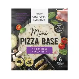 Woolworths Simson’s Pantry Mini Pizza Base Varieties 240g Pk 6 offer