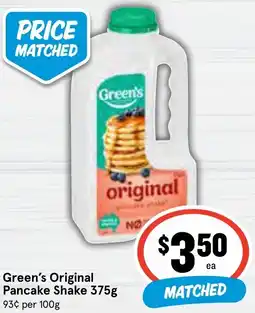 Ritchies Green's Original Pancake Shake offer
