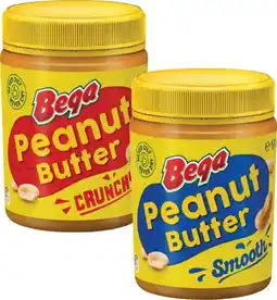 Coles Bega Smooth or Crunchy Peanut Butter 470g offer