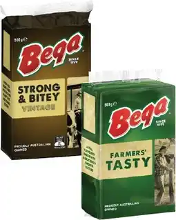 Coles Bega Cheese Block 500g offer
