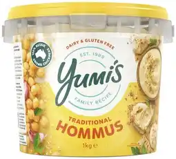 Coles Yumi's Traditional Hommus Dip 1kg offer