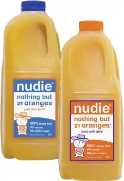 Coles Nudie Orange Juice 2 Litre offer