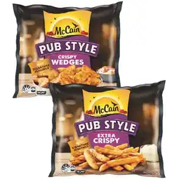 Woolworths McCain Pub Style Chips or Wedges 750g offer