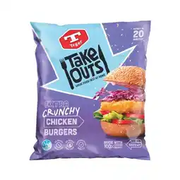 Woolworths Tegel Take Outs Extra Crunchy Chicken Burgers or Flame Grilled Chicken Steaks 550-600g offer