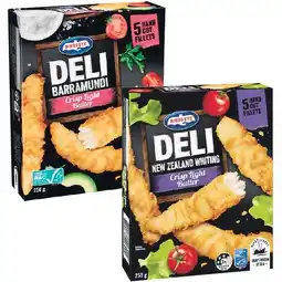 Woolworths Birds Eye Deli Fish or Snacking Varieties 225-250g offer