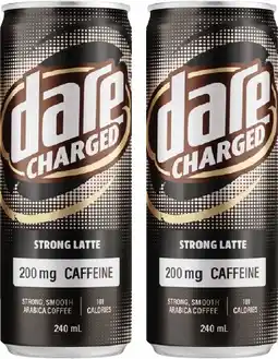 Coles Dare Charged Coffee 240mL offer