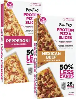 Coles Fro Pro Protein Pizza Slice 2 Pack 360g offer