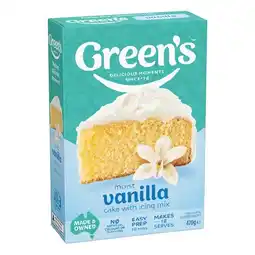 Woolworths Greenās Traditional Baking Mixes 350-470g offer