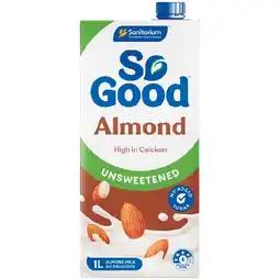 Woolworths So Good Almond Milk 1 Litre offer