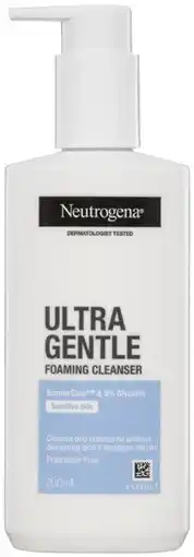 Coles Neutrogena Ultra Gentle Foaming Cleanser 200mL offer