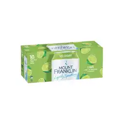 Woolworths Mount Franklin Lightly Sparkling Water Varieties 10 x 375ml offer