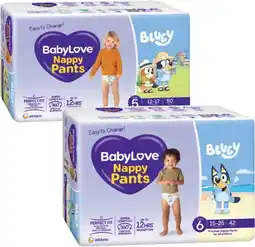 Coles BabyLove Jumbo Nappy Pants 42 Pack-56 Pack offer